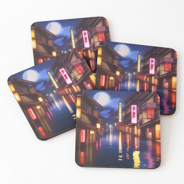 Item preview, Raining in Kōnan Japan Flooded Street designed and sold by DesignerKin.