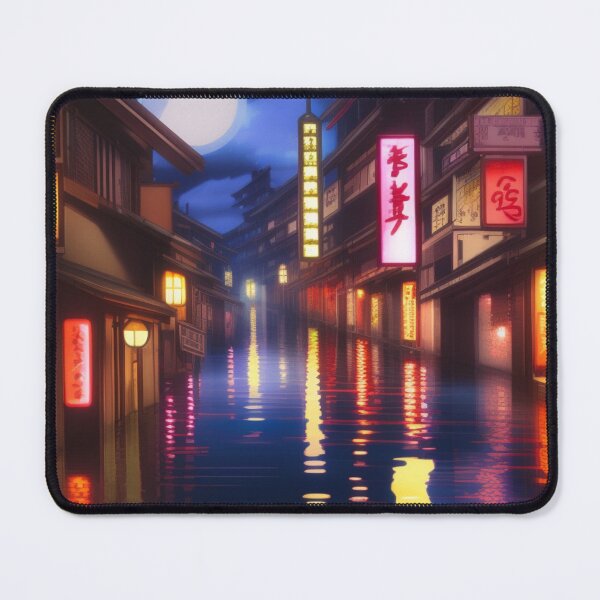 Item preview, Raining in Kōnan Japan Flooded Street designed and sold by DesignerKin.