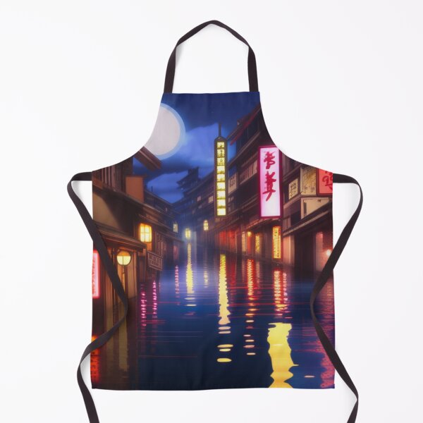 Item preview, Raining in Kōnan Japan Flooded Street designed and sold by DesignerKin.