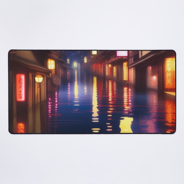 Item preview, Raining in Kōnan Japan Flooded Street designed and sold by DesignerKin.