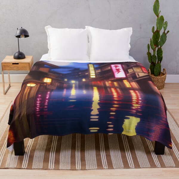 Item preview, Raining in Kōnan Japan Flooded Street designed and sold by DesignerKin.