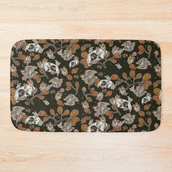 Item preview, Cat Skull Maxilla | Botanical Nature Pattern | Cat Skull Pattern (green) designed and sold by Karli Mogen.
