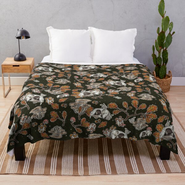 Item preview, Cat Skull Maxilla | Botanical Nature Pattern | Cat Skull Pattern (green) designed and sold by Karli Mogen.
