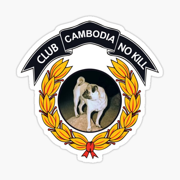 CLUB NO-KILL CAMBODIA Sticker