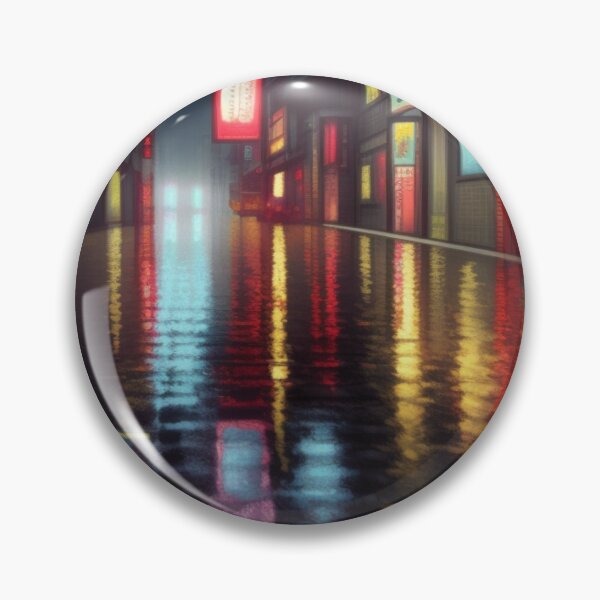 Item preview, Raining in Okazaki Japan Flooded Street designed and sold by DesignerKin.