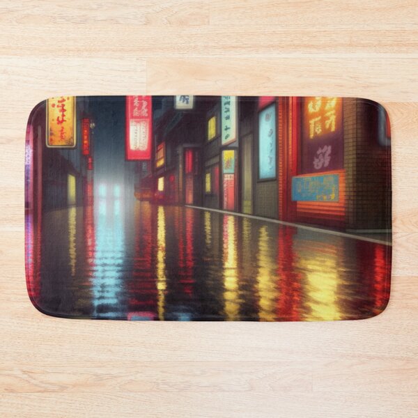 Item preview, Raining in Okazaki Japan Flooded Street designed and sold by DesignerKin.