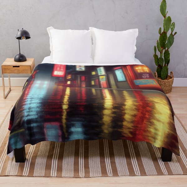 Item preview, Raining in Okazaki Japan Flooded Street designed and sold by DesignerKin.