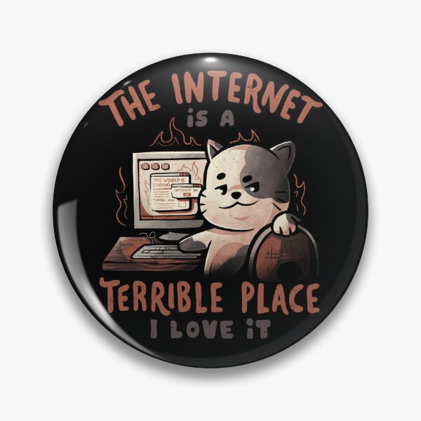Item preview, The Internet is a Terrible Place - Funny Evil Cat Gift designed and sold by EduEly.