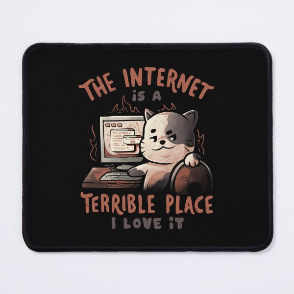 Item preview, The Internet is a Terrible Place - Funny Evil Cat Gift designed and sold by EduEly.