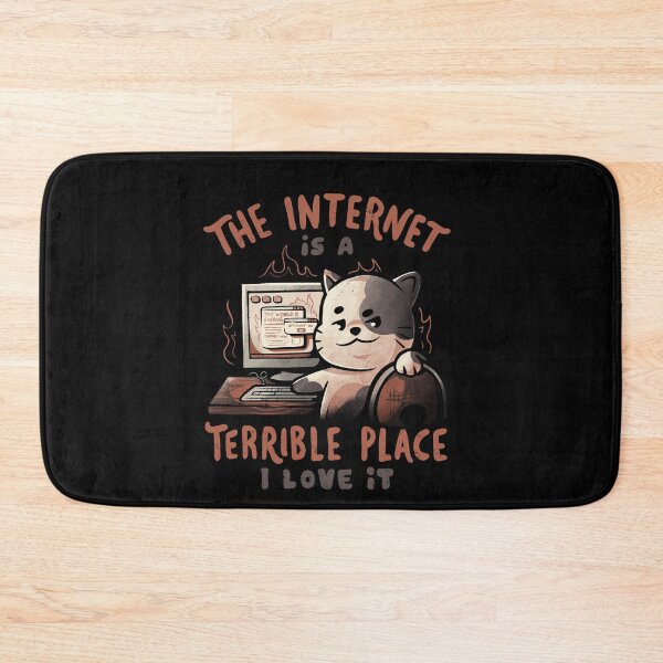 Item preview, The Internet is a Terrible Place - Funny Evil Cat Gift designed and sold by EduEly.