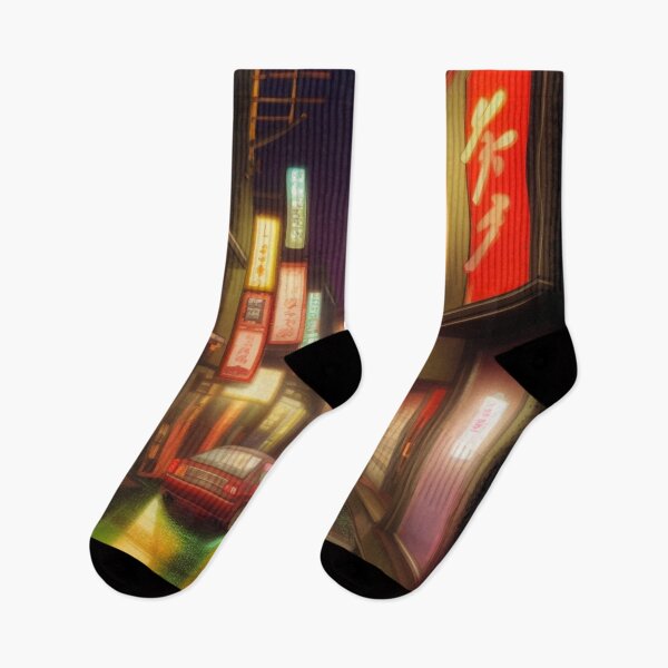 Item preview, Raining in Seto Japan Flooded Street designed and sold by DesignerKin.