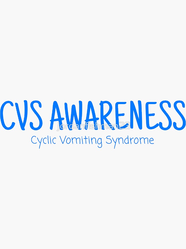 "CVS Awareness " Sticker for Sale by jordanfishman23 Redbubble