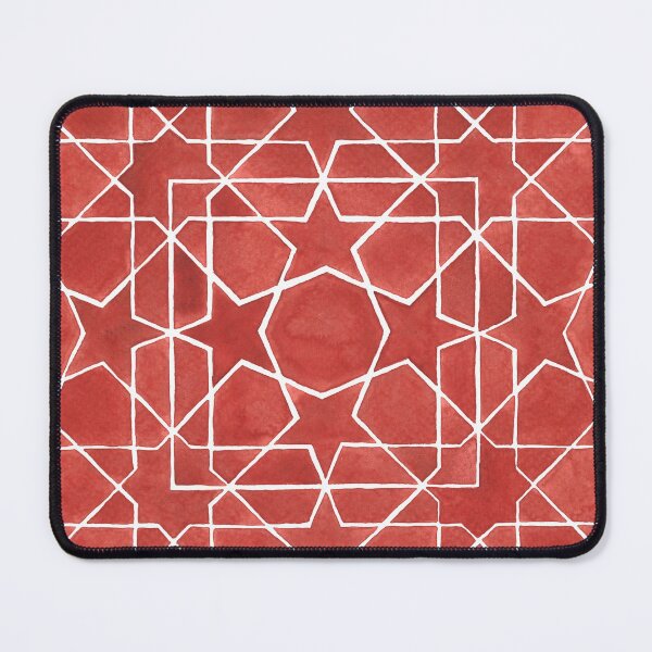 Item preview, Red Moroccan Mosaic ROSETTE designed and sold by THALSIRA.
