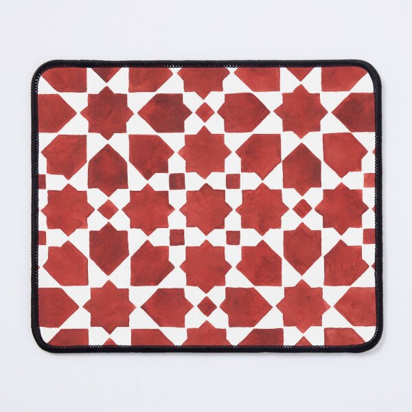 Item preview, Red Moroccan Mosaic ROSETTE designed and sold by THALSIRA.