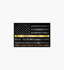 Dispatcher Gifts - Thin Gold Line - Thin Yellow Line - 911 Emergency Dispatchers Art Board