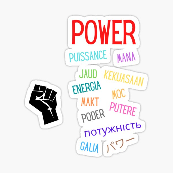 the-word-power-in-different-languages-sticker-for-sale-by-sunwang