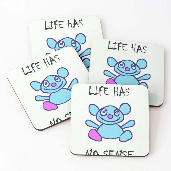 Item preview, lIFE HAS NO SENSE Happy Bear designed and sold by HausmannArt.