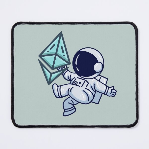 Item preview, Cute Astronaut Crypto design Ethereum  designed and sold by Crypmetal.