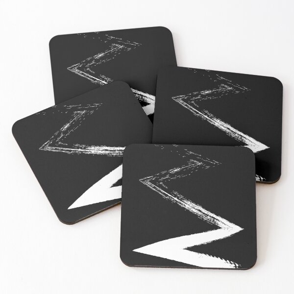 Item preview, Black and White brushstroke art - Line Logo abstract - streak designed and sold by ZooOfArt.