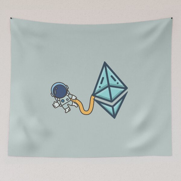 Item preview, Cute Astronaut Crypto design Ethereum  designed and sold by Crypmetal.