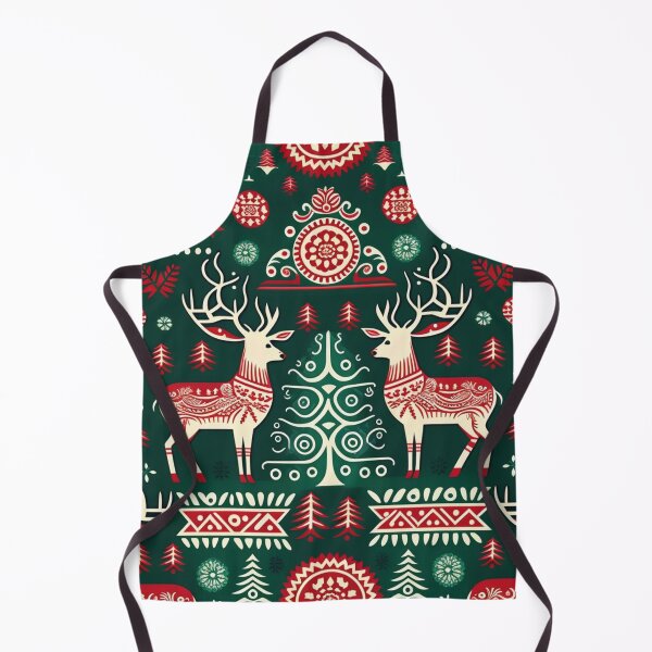 Item preview, Christmas Folkloric design with Trees and Reindeer designed and sold by thisisallahoax.