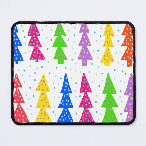 Item preview, Festive Christmas Trees in Rainbow Colors designed and sold by DanielleGensler.