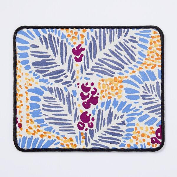 Item preview, EA Séguy botanical floral print – yellow and blue designed and sold by rpvga.