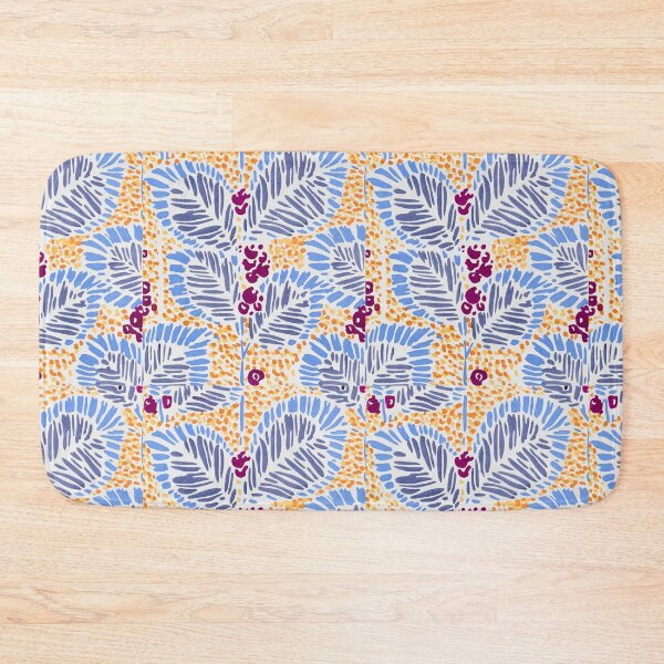 Item preview, EA Séguy botanical floral print – yellow and blue designed and sold by rpvga.