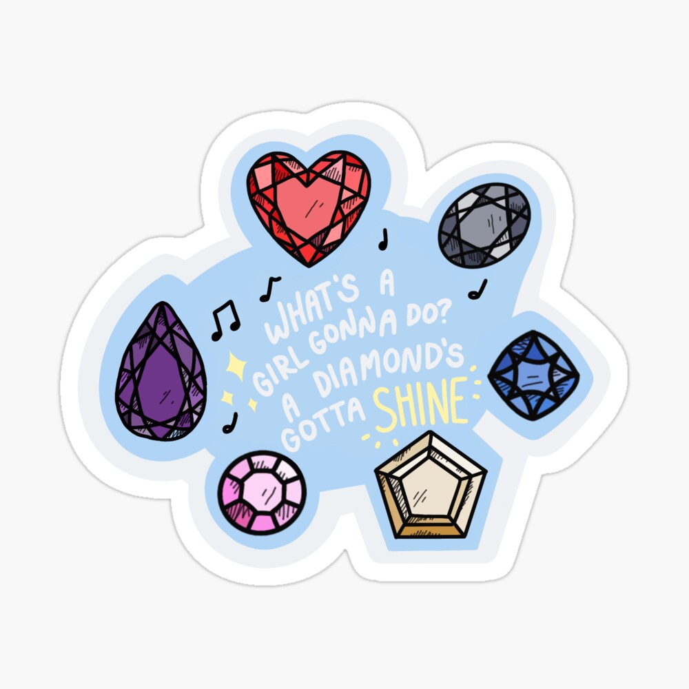 Diamonds Gotta Shine- Taylor Swift Lyrics Stickers/Magnet: Glossy Viny –  Jeannine's Gifts RVC