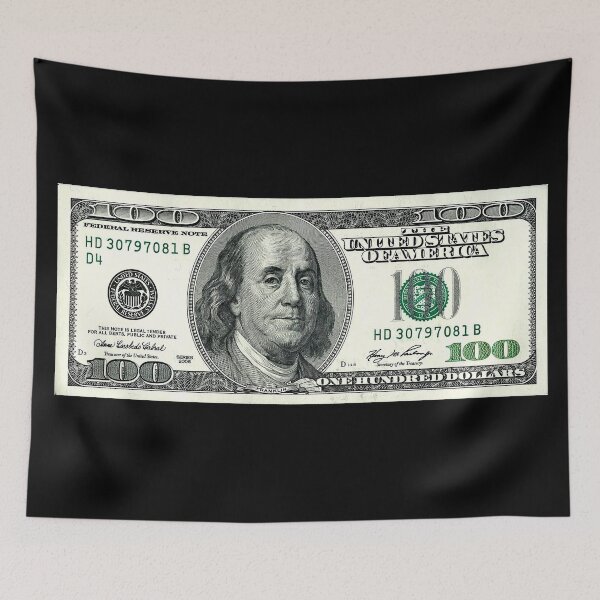 Artikelvorschau, Einhundert Dollar - 100 Dollar - Geld - Bargeld - Banknote - US-Dollar - US-Dollar entworfen und verkauft von RazzArt.