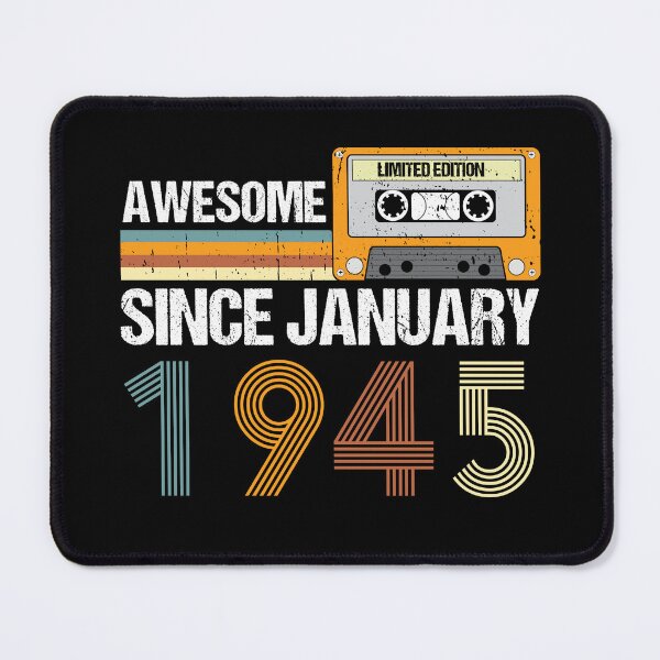 Item preview, Awesome Since January 1945 | 78th Birthday Gifts | 78 Years Old Gifts designed and sold by AMINE  ★★★★★.