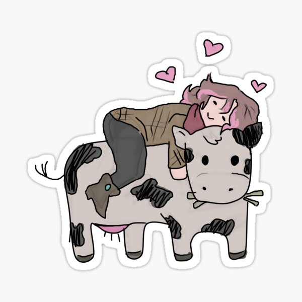 Vista previa del artículo con la obra «amo la vaca», diseñado y vendido por Raw-Goo.