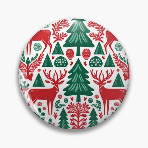Artikelvorschau, Weihnachtsaltes folkloristisches Design mit Rentieren und Bäumen entworfen und verkauft von thisisallahoax.