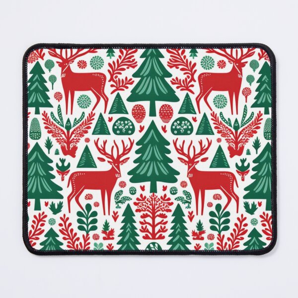 Item preview, Christmas Old Folkloric Design with Reindeer and Trees designed and sold by thisisallahoax.
