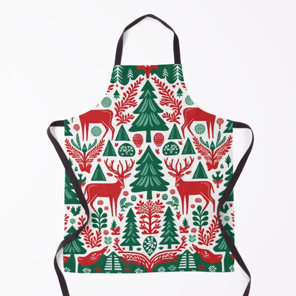 Item preview, Christmas Old Folkloric Design with Reindeer and Trees designed and sold by thisisallahoax.