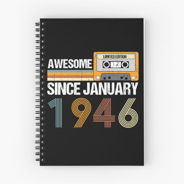 Item preview, Awesome Since January 1946 | 77th Birthday Gifts | 77 Years Old Gifts designed and sold by AMINE  ★★★★★.