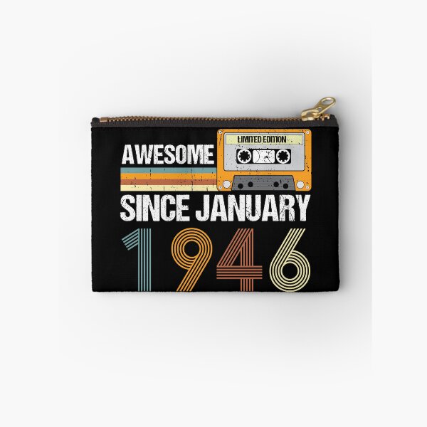 Item preview, Awesome Since January 1946 | 77th Birthday Gifts | 77 Years Old Gifts designed and sold by AMINE  ★★★★★.