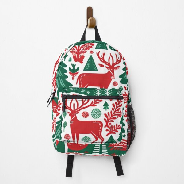 Item preview, Christmas Old Folkloric Design with Reindeer and Trees designed and sold by thisisallahoax.