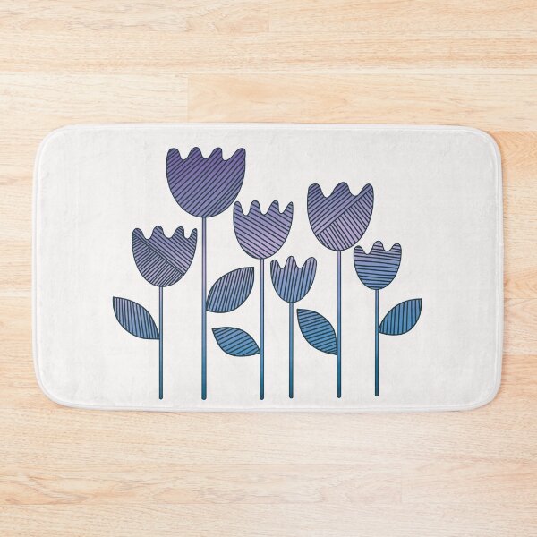 Item preview, Purple-Blue Flowers designed and sold by UnicornParty.
