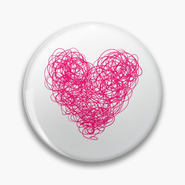 Item preview, Heart Line Art Pink designed and sold by Kabira77.