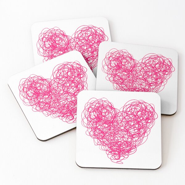 Item preview, Heart Line Art Pink designed and sold by Kabira77.