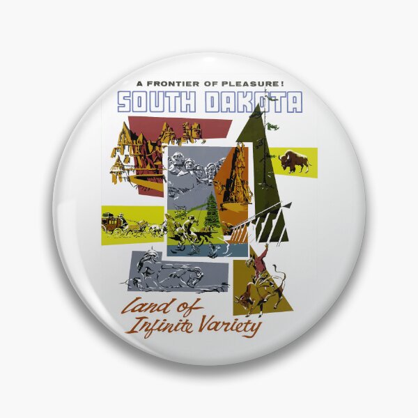 Item preview, South Dakota - Vintage Travel designed and sold by Culturio.