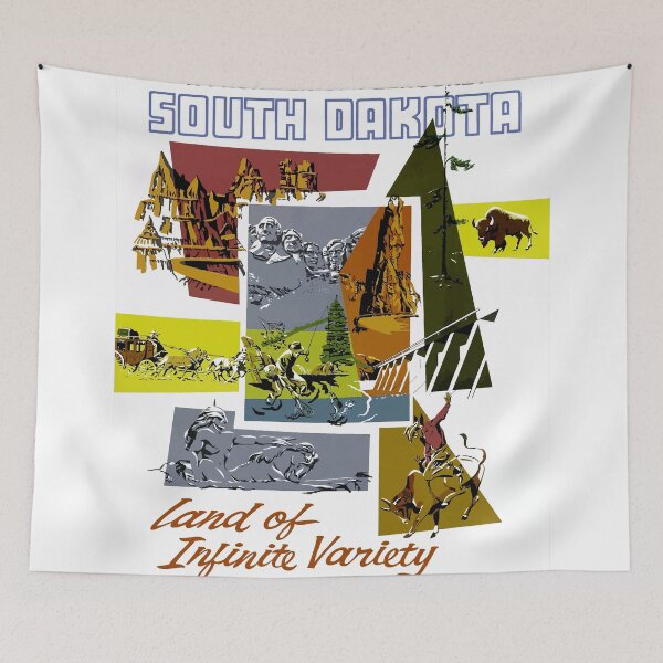 Item preview, South Dakota - Vintage Travel designed and sold by Culturio.
