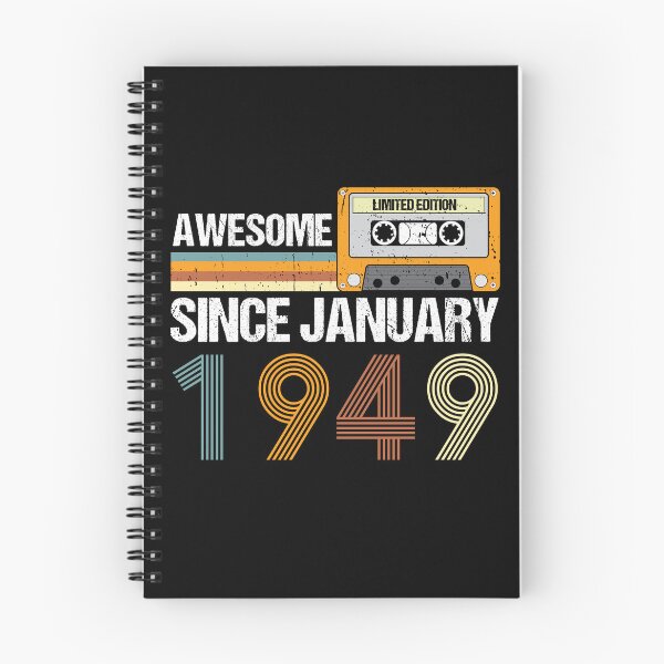 Item preview, Awesome Since January 1949 | 74th Birthday Gifts | 74 Years Old Gifts designed and sold by AMINE  ★★★★★.