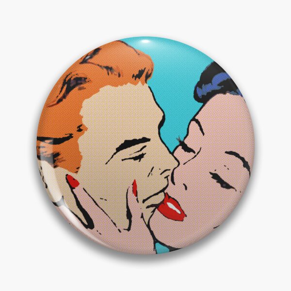 Item preview, Loving and kissing | pop art aesthetics  designed and sold by spinolator.
