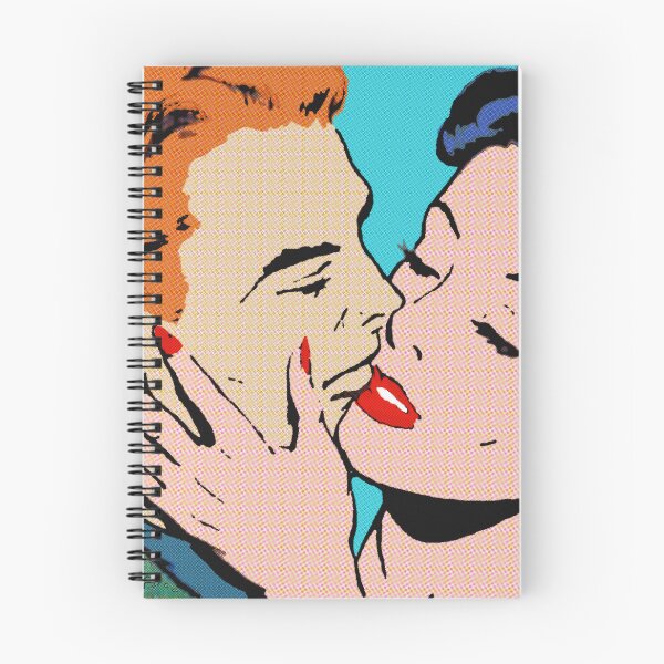 Item preview, Loving and kissing | pop art aesthetics  designed and sold by spinolator.