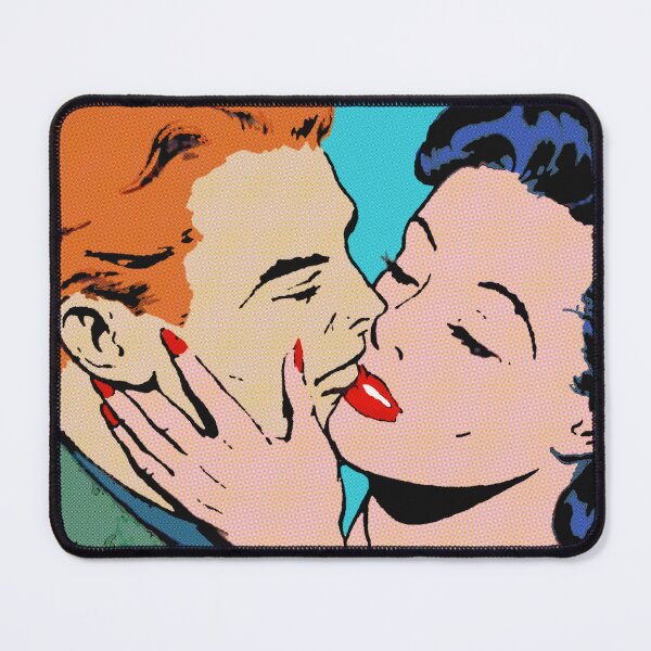 Item preview, Loving and kissing | pop art aesthetics designed and sold by spinolator.