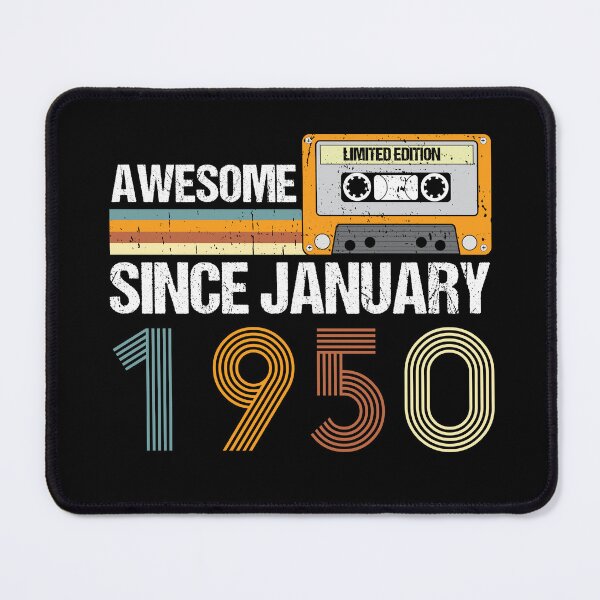 Item preview, Awesome Since January 1950 | 73th Birthday Gifts | 73 Years Old Gifts designed and sold by AMINE ★★★★★.