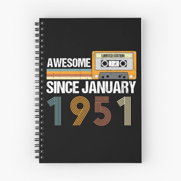 Item preview, Awesome Since January 1951 | 72th Birthday Gifts | 72 Years Old Gifts designed and sold by AMINE  ★★★★★.