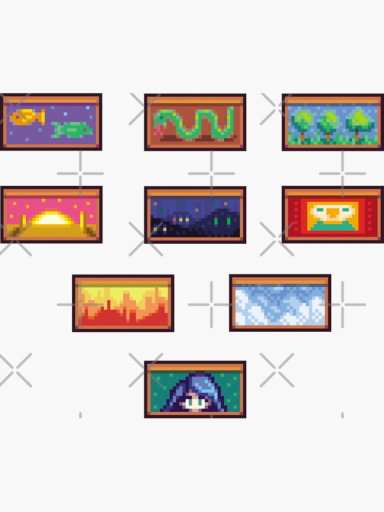 "Stardew Valley Famous Painter Lupini" Sticker for Sale by aiyapixels